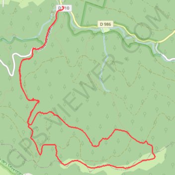 Itinéraire Raquette crete Roc du Salidou camprieu, distance, dénivelé, altitude, carte, profil, trace GPS