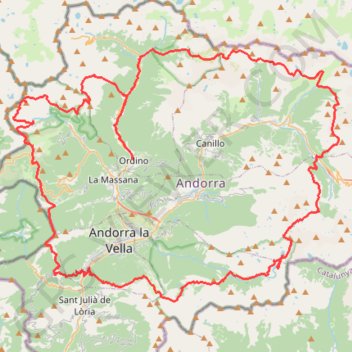Itinéraire Andorra Ultra Mitic Trail, distance, dénivelé, altitude, carte, profil, trace GPS