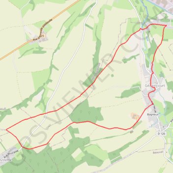 Itinéraire Le chemin des vingt-deux - Gézaincourt, distance, dénivelé, altitude, carte, profil, trace GPS