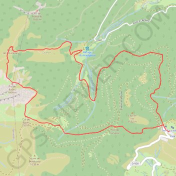 Itinéraire Pic de Bazes, distance, dénivelé, altitude, carte, profil, trace GPS