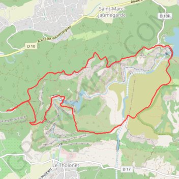 Itinéraire Bibémus Bimont Zola Bibémus, distance, dénivelé, altitude, carte, profil, trace GPS
