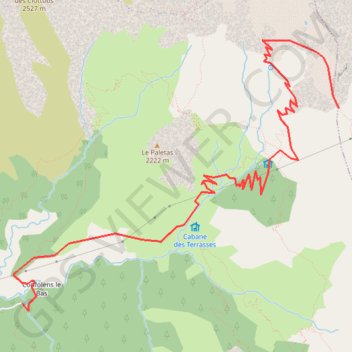 Itinéraire Brèche du Périer, distance, dénivelé, altitude, carte, profil, trace GPS