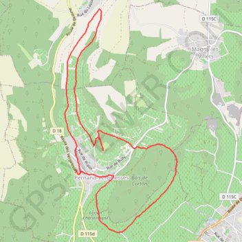 Itinéraire PERNAND-VERGELESSES, distance, dénivelé, altitude, carte, profil, trace GPS