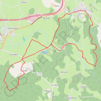 Itinéraire Massif des Bois Noirs - Le Bois des Côtes, distance, dénivelé, altitude, carte, profil, trace GPS