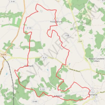 Itinéraire charmant n°5, distance, dénivelé, altitude, carte, profil, trace GPS