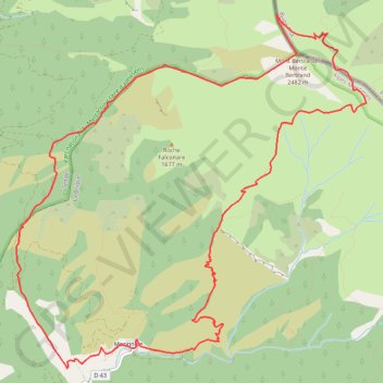 Itinéraire Mont Bertrand depuis Morignole, distance, dénivelé, altitude, carte, profil, trace GPS