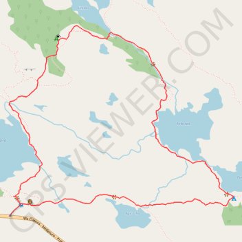 Itinéraire GPX Download: Camino de Garcia Moreno – Laguna Potaquinuas boucle au départ de Cancan, distance, dénivelé, altitude, carte, profil, trace GPS