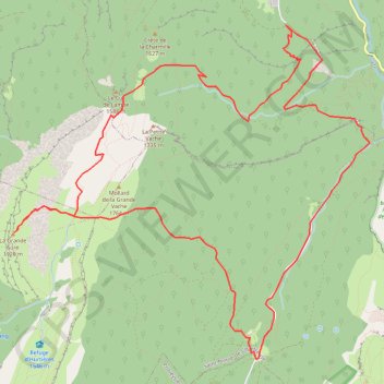 Itinéraire La grande sure, distance, dénivelé, altitude, carte, profil, trace GPS