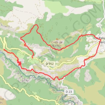 Itinéraire Verdon-La Palud-Sentier Bastidon, distance, dénivelé, altitude, carte, profil, trace GPS