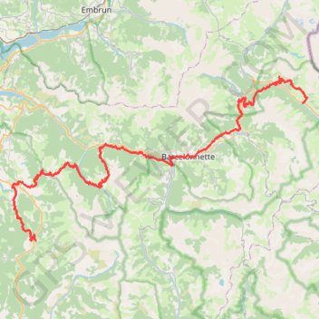 Itinéraire [Itinéraire] La Routo (GR®69), dans les pas de la Transhumance, distance, dénivelé, altitude, carte, profil, trace GPS