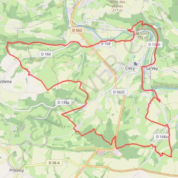 Itinéraire L'Eminence, distance, dénivelé, altitude, carte, profil, trace GPS