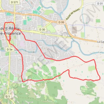 Itinéraire Traversée des Alpilles petit parcours, distance, dénivelé, altitude, carte, profil, trace GPS