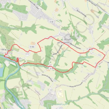 Itinéraire Notre-Dame-des-Bois - Clermont-le-Fort, distance, dénivelé, altitude, carte, profil, trace GPS