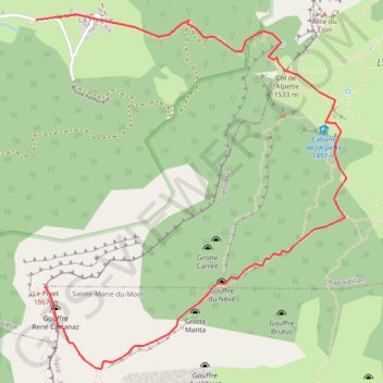 Itinéraire Sommet du Pinet ou le Truc, distance, dénivelé, altitude, carte, profil, trace GPS