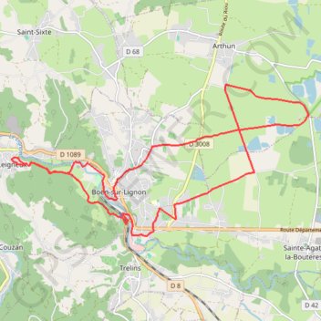 Itinéraire Boucle cyclo Nord étangs, vignes et villages A.-17-19484732, distance, dénivelé, altitude, carte, profil, trace GPS
