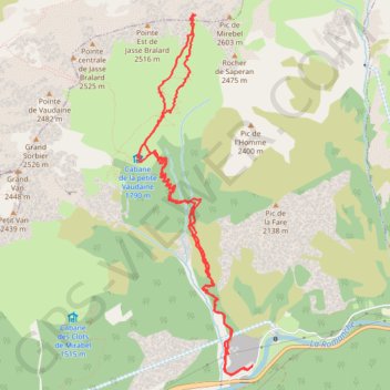 Itinéraire Belledonne - col de la Passure, distance, dénivelé, altitude, carte, profil, trace GPS