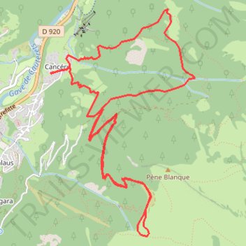 Itinéraire Le Plateau du Lisey depuis Cancéru, distance, dénivelé, altitude, carte, profil, trace GPS