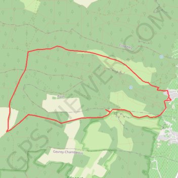 Itinéraire Rando Fixin - Brochon, distance, dénivelé, altitude, carte, profil, trace GPS