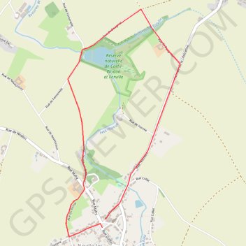 Itinéraire Noville les Bois Est, distance, dénivelé, altitude, carte, profil, trace GPS