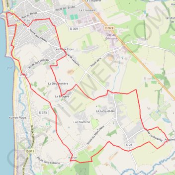 Itinéraire A pied - Le Quéronnais, distance, dénivelé, altitude, carte, profil, trace GPS