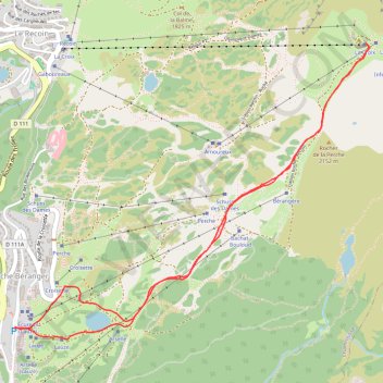 Itinéraire Croix de Chamrousse depuis Roche Béranger, distance, dénivelé, altitude, carte, profil, trace GPS
