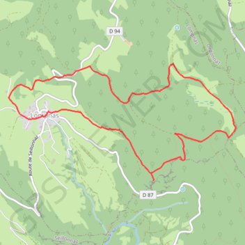 Itinéraire Plateau des Charmilles et grotte de la Jaquette, distance, dénivelé, altitude, carte, profil, trace GPS