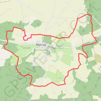 Itinéraire Autour de La Ferrière et Marray, distance, dénivelé, altitude, carte, profil, trace GPS