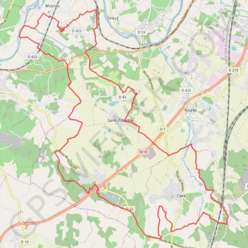 Itinéraire Chateauneuf sur Charente 3, distance, dénivelé, altitude, carte, profil, trace GPS