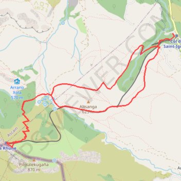 Itinéraire La Rhune en boucle depuis le Col de Saint-Ignace, distance, dénivelé, altitude, carte, profil, trace GPS