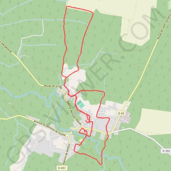 Itinéraire Boucles locales de Sore, distance, dénivelé, altitude, carte, profil, trace GPS