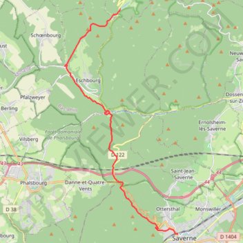 Itinéraire Crêtes des Vosges - Jour 3, distance, dénivelé, altitude, carte, profil, trace GPS