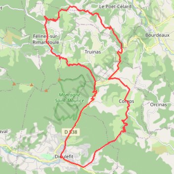 Itinéraire 85 Couleur montagne, distance, dénivelé, altitude, carte, profil, trace GPS
