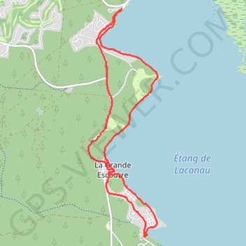 Itinéraire Lacanau, distance, dénivelé, altitude, carte, profil, trace GPS