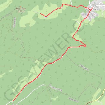 Itinéraire Autour de la Sambine - Prémanon, distance, dénivelé, altitude, carte, profil, trace GPS