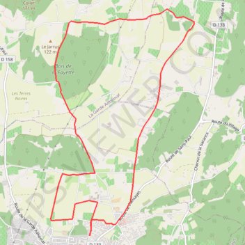 Itinéraire Bois des Faillettes, distance, dénivelé, altitude, carte, profil, trace GPS