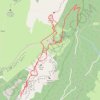 Itinéraire Pas de La Rousse et Pas des Belles Ombres par la Croix de l'Alpe depuis le Pré Orcel, distance, dénivelé, altitude, carte, profil, trace GPS