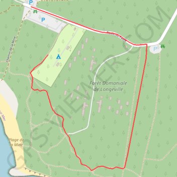 Itinéraire Circuit les sables de la Grange - Jard-sur-Mer, distance, dénivelé, altitude, carte, profil, trace GPS