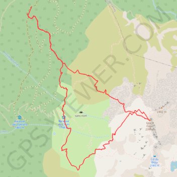 Itinéraire Grand Colon, Couloir Central Ouest (Belledonne), distance, dénivelé, altitude, carte, profil, trace GPS