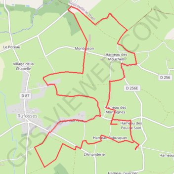 Itinéraire Sauxemesnil (50700), distance, dénivelé, altitude, carte, profil, trace GPS