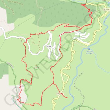 Itinéraire Gorges de Daluis, distance, dénivelé, altitude, carte, profil, trace GPS