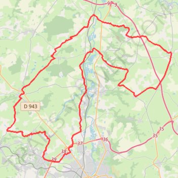 Itinéraire REUGNY-LOUROUX-MAILLET-LA CHAPELAUDE-14068512, distance, dénivelé, altitude, carte, profil, trace GPS