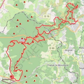 Itinéraire Marathon Volcanique, distance, dénivelé, altitude, carte, profil, trace GPS