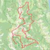 Itinéraire Vercors Rando jour 1, distance, dénivelé, altitude, carte, profil, trace GPS