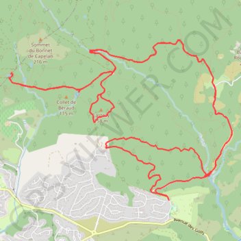 Itinéraire Dans le Massif de l'Estérel - Agay, distance, dénivelé, altitude, carte, profil, trace GPS