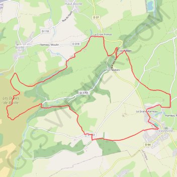 Itinéraire Vasteville (50440), distance, dénivelé, altitude, carte, profil, trace GPS