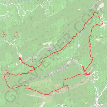 Itinéraire Côtes du Rhône - Ventoux - Gigondas - les Dentelles de Montmirail, distance, dénivelé, altitude, carte, profil, trace GPS
