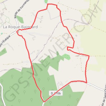 Itinéraire Sur les pas d'André Gide - La Roque-Baignard, distance, dénivelé, altitude, carte, profil, trace GPS