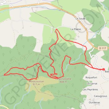 Itinéraire Boucle tresbens le signal gayet tresbens, distance, dénivelé, altitude, carte, profil, trace GPS