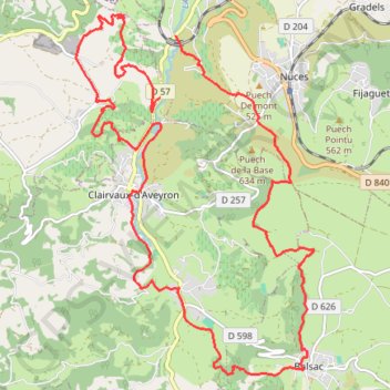 Itinéraire Cassagnes-Comtaux, distance, dénivelé, altitude, carte, profil, trace GPS