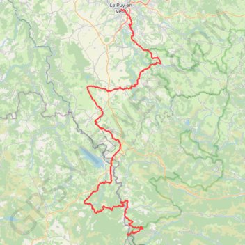 Itinéraire GR70 Du Puy-en-Velay (Haute-Loire) à La Bastide-Puylaurent (Lozère), distance, dénivelé, altitude, carte, profil, trace GPS